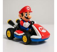AAMEN Pull & Speed Mario Kart P-Wing Twin Pack - Wind-Up Pull-Back Car Set, Twin Friction Racers, Officially Licensed, Portable Trackless Fun for Kids 3+