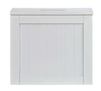 AAMEN White Bathroom Storage Unit, Compact Wooden Drawers Storage Unit, Bathroom Cabinet, Cleaning Products & Toilet Roll Holder Multi-Purpose Storage Box, Bathroom Accessory(31x17x33cm)