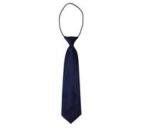 AAMERA Kids Elastic Neckties, Toddlers, Boys, Girls, Preschoolers, Weddings, Birthdays, Graduations, Communions (Navy Blue)