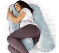 Aamira Women's Pregnancy Pillow Memory Foam U Shaped Maternity Support Pillow Blue & Grey Aamira Blue