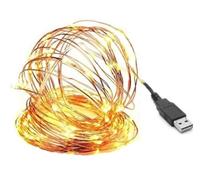 AAN BY SCOTT Christmas Fairy Lights USB LED String Lights Copper Wire Waterproof for Indoor Outdoor Decorative, Bedroom, Wedding, Party, Tree Decoration (50LEDs, Warm White) (5M/16 Ft. (Pack of 1))
