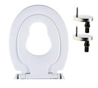 AAN® Family Toilet Seat with Removable Child Seat Slow-Close Quick-Release PP Material Easy Top and Bottom Fixing Size:460mmX370mm
