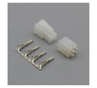 AANAN 10-50 Set 4.2mm Pitch Connector 4Pin Male Female Computer Graphics Card ATX 5557 5559 Transparent Black Plug Socket With Pins(Male female,20Sets)
