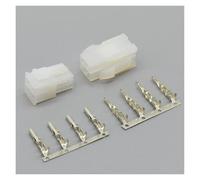 AANAN 10-50 Set 4.2mm Pitch Connector 4Pin Male Female Computer Graphics Card ATX 5557 5559 Transparent Black Plug Socket With Pins(Male Female Trans,20Sets)