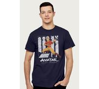 Aang Character Montage T-Shirt Avatar: The Last Airbender Navy M