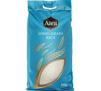 Aani Long Grain Rice | Premium Quality Rice for Fluffy Pilafs, Biryani & Vegan Dishes | Quick Cooking Rice | Ideal for Jollof and Side Dishes | Easy Cook 5 kg