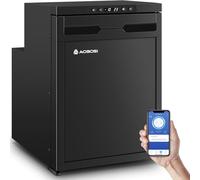 AAOBOSI 45L Campervan Fridge, Camping Refrigerator with APP Control, 12V Fridge Freezer for Campervan, Car, Truck, Boat, Motorhome, Travel