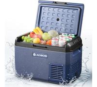 AAOBOSI Camping Fridge 25L IPX4 Waterproof,-20°C to 20°C, 12V 230V for Car