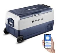 AAOBOSI Camping Fridge Freezer 36L with APP,-20°C to 20°C,Dual Zone,for Car | 12V Fridge -20°C to 20°C, APP Control, Dual Zone, 12V 24V 230V AC, for Campervan,Travel,RV,Camping,Boat