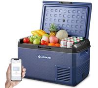 AAOBOSI Car Fridge 40L, IPX4 Waterproof Camping Fridge Freezer with APP Control, 12V/240V, -20°C to 20°C - Ideal for Campervan, Truck, Boat, Motorhome, Travel & Picnic