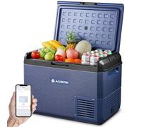 AAOBOSI Car Fridge 50L, IPX4 Waterproof Camping Fridge Freezer with APP Control, 12V/240V, -20°C to 20°C - Ideal for Campervan, Truck, Boat, Motorhome, Travel & Picnic