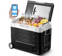 AAOBOSI Car Refrigerator,Camping Fridge 55L, Wifi App Control Car Fridge, Dual Zone Single Temperature, 20°C~-20°C, DC 12/24V &AC 100-240V Car Fridge For Camping, Travelling,