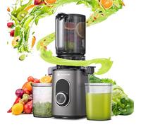 AAOBOSI Juicer Machines with 4.3" Wide, Cold Press Juicer with Reverse Function, Masticating Juicer for Whole Fruits and Vegetables, BPA Free, Juice Maker with 2 Cups, Easy to Clean, Brush Included