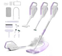 AAOBOSI Steam Mop, 1300W Powerful Detachable Handheld Steamer with 350ml Tank, 11 Multi-purpose Accessories, 3 Steam Settings, 23FT Power Cable, 133℃ Steam Mops for Floor, Tiles, Windows, Carpets