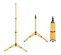 AAOTE Adjustable Telescopic Floodlight Tripod Stand, Portable Rechargeable Cordless Work Lamp LED Flood Light Tripod Stand, Metal Telescopic Tripod for Garage Workshop Camping Job Site Lighting Mount