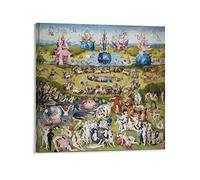 AAOTE Garden of Earthly Delights - by Hieronymus Bosch Painting Art Posters Artworks Picture Print Poster Wall Art Painting Canvas Decor Home Posters 16x16inch(40x40cm)