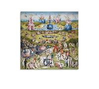 AAOTE Garden of Earthly Delights - Hieronymus Bosch Surreal Canvas Art Print, Wrapped Canvas, Living Room Wall Art, 30x30cm