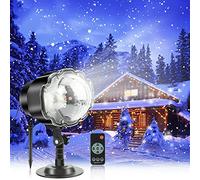 AAOTE Snowfall Light Projector, Christmas Snowfall Projector Lights Indoor Outdoor Holiday Lamp Snow for Halloween Xmas Party Wedding Garden Landscape Decor