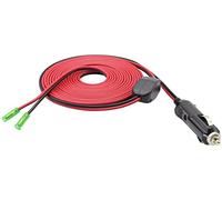 AAOTOKK 12Volt Fused Replacement Cigarette Lighter Male Plug with Leads Cable 16AWG Cigarette Lighter Male Plug Quick Release Disconnect Plug Adapter Charging Cabl with Fuse and Switch(5M/16ft-Leads)