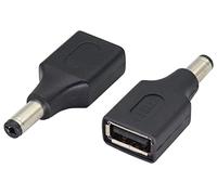 AAOTOKK(2 Pack 5V USB to DC5.5×2.1mm Plug Power Converter Adapter USB 2.0 A Female to DC 5.5×2.1mm Male DC Barrel Power Plug Charger Cord Connector for 5V DC or USB Charging Device(F/5.5×2.1mm)