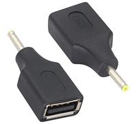 AAOTOKK (2 Pack DC to USB DC Power Adapter USB 2.0 A Female to DC Male 5 V DC Power Charge Barrel Connector for Tablet,Access Control Attendance,Electronic Dog. (DC 2.5 × 0.7mm)