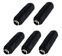 AAOTOKK 5.5mm x 2.1mm DC Power Adapter, DC Barrel Power 2.1mm X 5.5mm Female to Female Coupler Connector for CCTV Camera (5pack/Female)