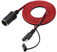 AAOTOKK Cigarette Lighter to SAE Battery Charging Cable,16AWG 12V 2 Pin SAE to Cigarette Lighter Female Plug Quick Release Disconnect Connector Plug Adapter Extension Charging Cable(2.4m/7.8ft-F)