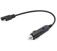 AAOTOKK SAE Cigarette Lighter Cable,12V Cigarette Lighter Male Plug to SAE 2 Pin Quick Release Disconnect Connector Plug Adapter Extension Charging Cable with Fuse and LED Light(30cm/12inch)