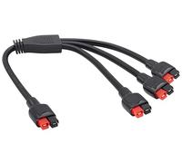 AAOTOKK Solar Anderson Y Splitter Cable 14AWG 1 to 3 Splitter Anderson Solar Panel Extension Cable Power Pole Port Parallel Connector for Portable RV Solar Generator Power Station.(36cm/1to3)