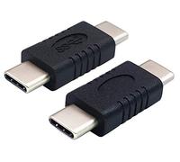 AAOTOKK USB Type C Adapter, Gen 2 (10Gbps) 3A USB-C USB 3.1 Type-C Male to Male Extension Adapter Supports Charging, Data, Audio, Video Adapter for Laptop, Mobile Phone,Type-C Devices (2Pack-M/M)