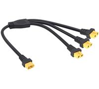 AAOTOKK XT60 Y Splitter Cable 37cm 1Male to 3Female XT60 Adapters 14AWG for Drones, Solar Panels, Portable Power Stations