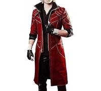 AAOutfitz Men DMC Red Cotton Trench Coat - Devil May Cry Cosplay