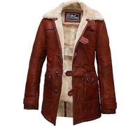 AAOutfitz Mens Raf Aviator Leather Jacket Shearling Genuine Sheepskin B3