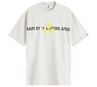 AAPE Graffiti Neon Puff T-Shirt Heather White