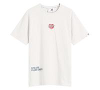 AAPE Hip Hop Heart T-Shirt Heather White