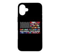 AAPI Asian American and Pacific Islander USA Flag Case for iPhone 16 Plus
