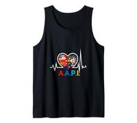 AAPI Heart Asian American Heritage Month Flags Men Women Tank Top