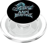 AAPI Heritage Month Dragon Cyber Goth Neo-Tribal Barbed Wire PopSockets PopGrip for MagSafe