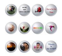Aappping Custom Personalised Golf Balls For Men Personalised Custom Golf Ball Grandad Father'S Day Favour Bespoke Photo Icon Text Birthday Golf Gifts For Men (12)