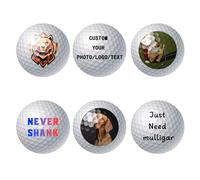 Aappping Custom Personalised Golf Balls For Men Personalised Custom Golf Ball Grandad Father'S Day Favour Bespoke Photo Icon Text Birthday Golf Gifts For Men (6)