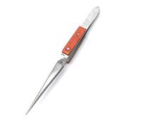 AAProTools Fiber Grip Tweezers 6 1/2" Short Straight Cross Locking Jewelry Soldering Tweezer (E 1)