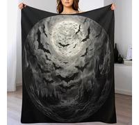 AAPZY Bat Throw Blanket, Warm Thick Soft All Season Fluffy Plush Couch Throw, Cozy Flannel Blanket Sofa Bed, Microfiber Anti-pilling Washable Bed Blanket, （150×200cm）