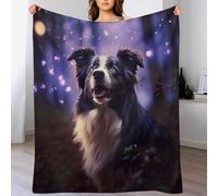 AAPZY Border Collie Blanket for Kids Boys Girls Print Blankets Bedroom Decor And Throws Super Soft Comfortable Flannel Blankets 3D Printed Blanket,Plush Blankets (180×200cm)