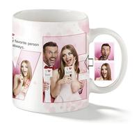 AAQ Personalised Mugs with Photo Text - Custom 11OZ Coffee Mug, Personalised Gift for Dad Mother Love Christmas Birthday Anniversary Graduation (A4)