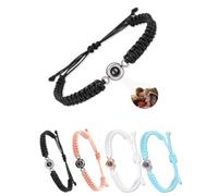 AAQ Personalised Photo Bracelet for Women - Custom Projection Bracelet with Pictures inside, Memorial Gifts for Women Men Friends Family Loved One (Style B)
