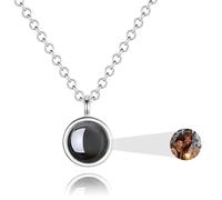 AAQ Personalised Photo Necklace - Custom Projection Necklace with Picture Inside, Personalised Gifts for Women Mum Girlfriend (style-04)