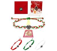 AAQ Personalized 2025 Christmas Bracelets Gift for Women Man, Custom Projection Bracelet with Picture Name Inside, Memorial Photo Bracelet for Women Man