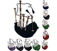 AAR Scottish Great Highland Bagpipe Silver Mounts BLACK WATCH Natural Finish Rosewood with Tutor Book Reeds / Drone