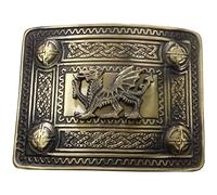 AAR Scottish Kilt Belt Buckle Design Antique Finish, Walsh Dragon, One size