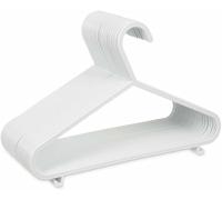 Aarachi 40 Pack White Plastic Nursery Hangers, Perfect choice for a baby’s wardrobe/closet/cupboard,Space Saving Tubular Hangers, More Storage for Kids Children Clothes Dresses
